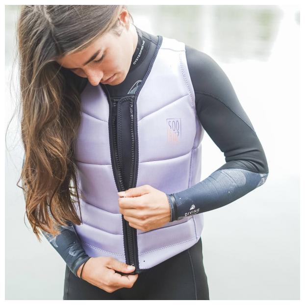 ЖИЛЕТ SOÖRUZ LADY «REAC» (С ПЕРЕДНЕЙ МОЛНИЕЙ) - Аритикул E23 WWVREA-PURPLE-S - Фото 5